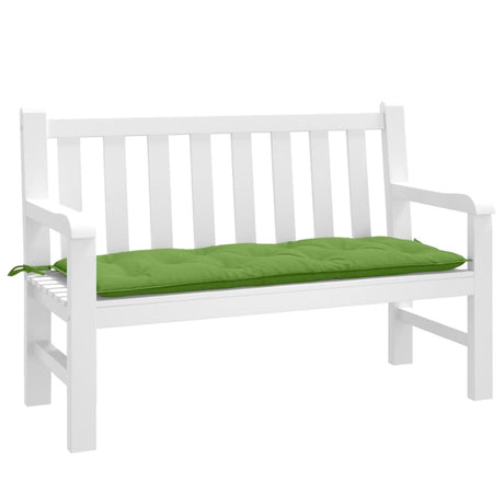 VidaXL Gartenbankauflage 120x50x7 cm Stoff grün gemischt