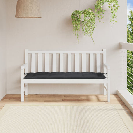 VidaXL Gartenbankauflage 150x50x7 cm Stoff, Anthrazit gemischt