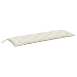 VidaXL Gartenbankauflage 150x50x7 cm Stoff gemischt creme