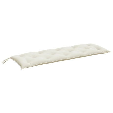 VidaXL Gartenbankauflage 150x50x7 cm Stoff gemischt creme