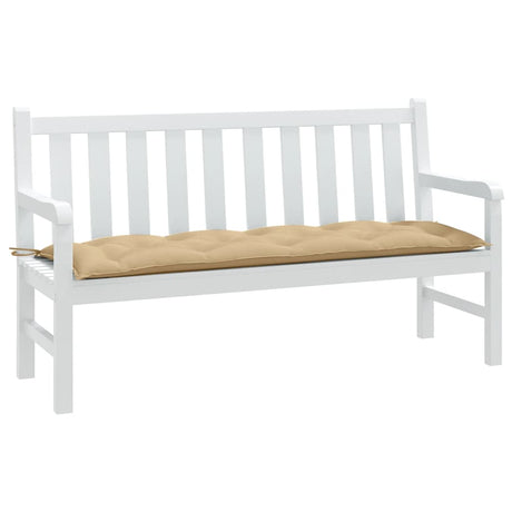 VidaXL Gartenbankauflage 150x50x7 cm Stoff beige gemischt