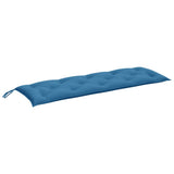 VidaXL Gartenbankauflage 150x50x7 cm Stoff blau gemischt