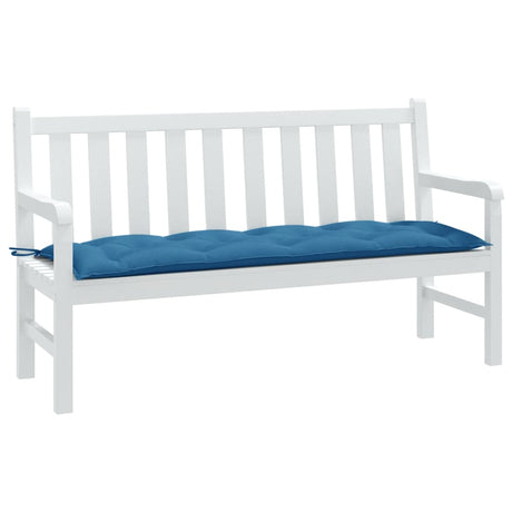 VidaXL Gartenbankauflage 150x50x7 cm Stoff blau gemischt
