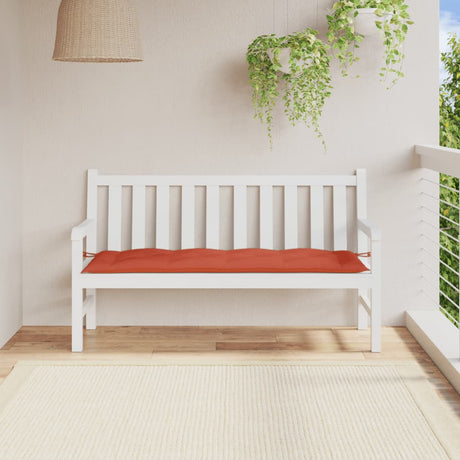 VidaXL Gartenbankauflage 150x50x7 cm Stoff rot gemischt