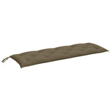 VidaXL Gartenbankauflage 150x50x7 cm Stoff gemischt Taupe