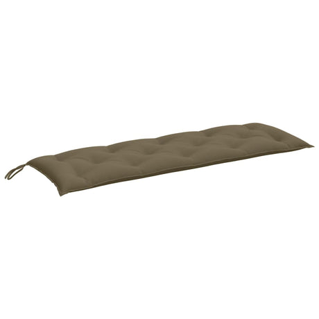 VidaXL Gartenbankauflage 150x50x7 cm Stoff gemischt Taupe