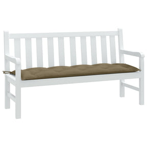 VidaXL Gartenbankauflage 150x50x7 cm Stoff gemischt Taupe