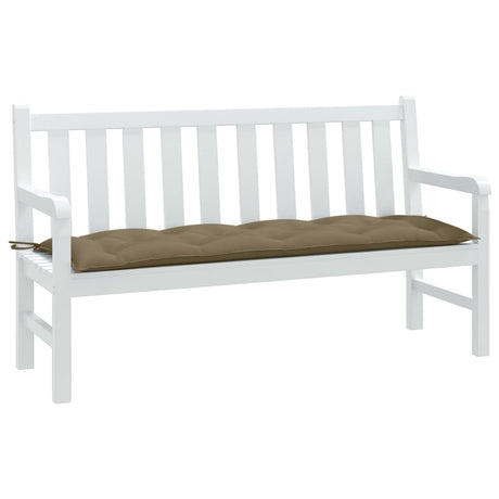 VidaXL Gartenbankauflage 150x50x7 cm Stoff gemischt Taupe