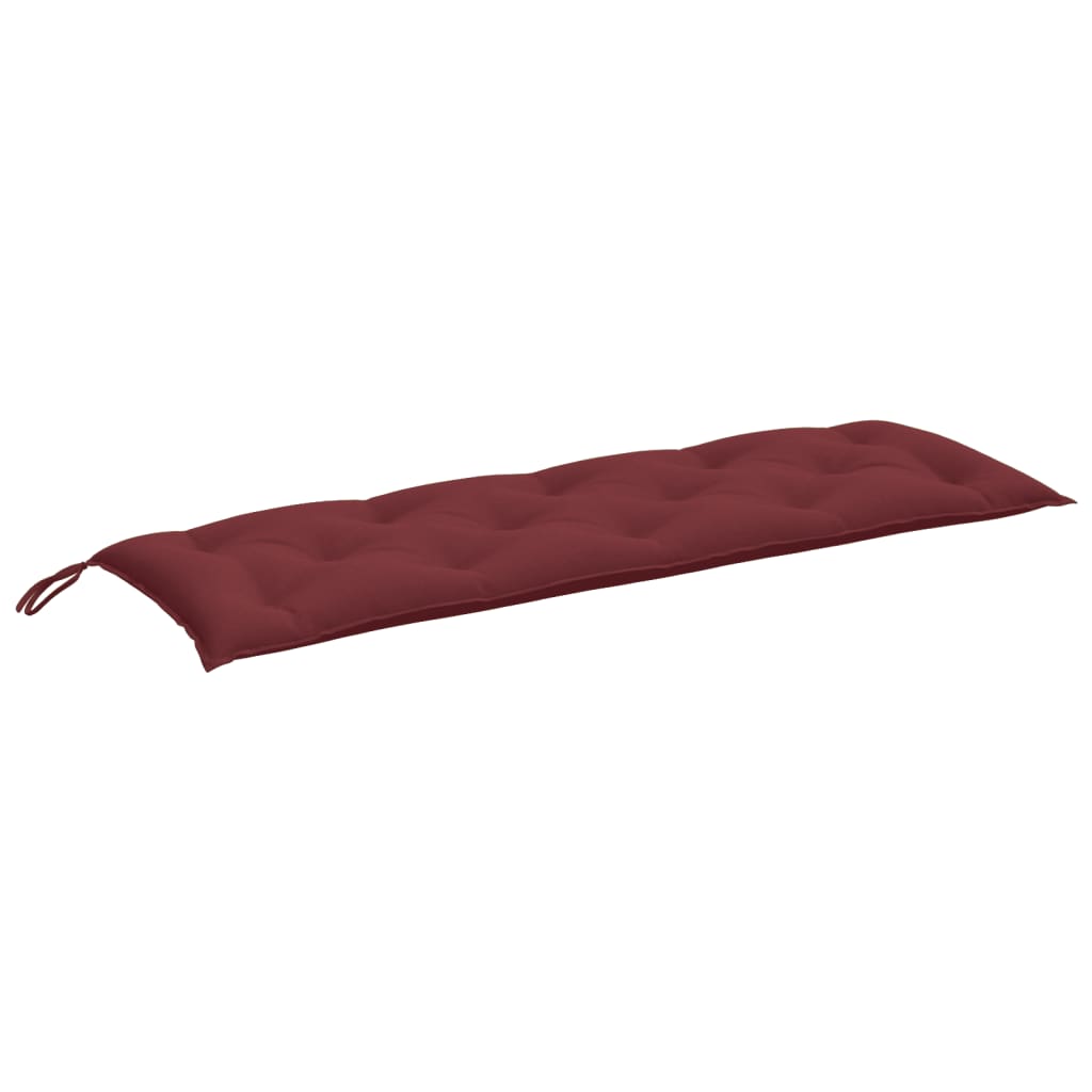 VidaXL Gartenbankauflage 150x50x7 cm Stoff weinrot gemischt