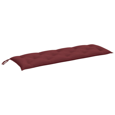 VidaXL Gartenbankauflage 150x50x7 cm Stoff weinrot gemischt