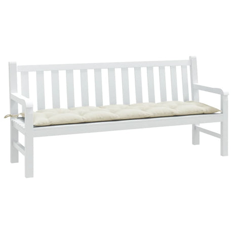Vidaxx Gartenbankauflage 180x50x7 cm Stoff gemischt creme