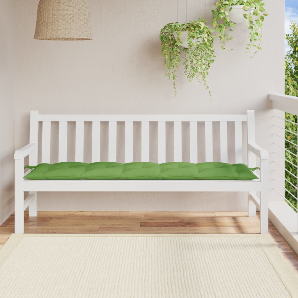 VidaXL Gartenbankauflage 180x50x7 cm Stoff grün gemischt