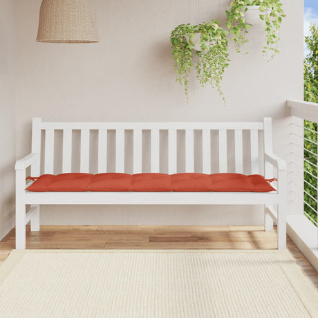 VidaXL Gartenbankauflage 180x50x7 cm Stoff rot gemischt