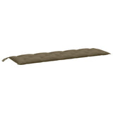VidaXL Gartenbankauflage 180x50x7 cm Stoff Taupe meliert