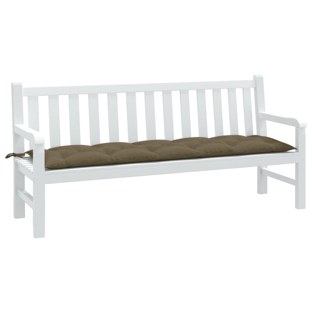 VidaXL Gartenbankauflage 180x50x7 cm Stoff Taupe meliert