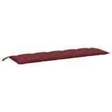 VidaXL Gartenbankauflage 180x50x7 cm Stoff weinrot gemischt