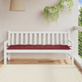 VidaXL Gartenbankauflage 180x50x7 cm Stoff weinrot gemischt