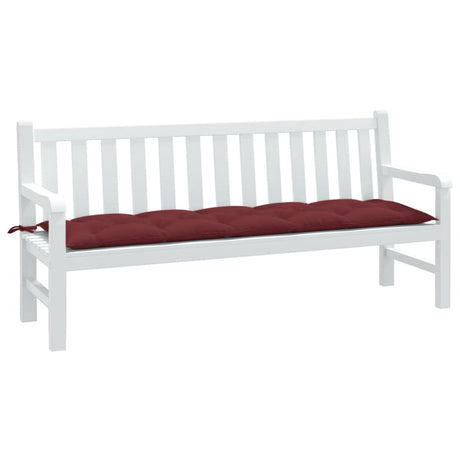 VidaXL Gartenbankauflage 180x50x7 cm Stoff weinrot gemischt