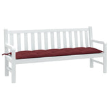 VidaXL Gartenbankauflage 180x50x7 cm Stoff weinrot gemischt