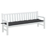 VidaXL Gartenbankauflage 200x50x7 cm Stoff, Anthrazit gemischt