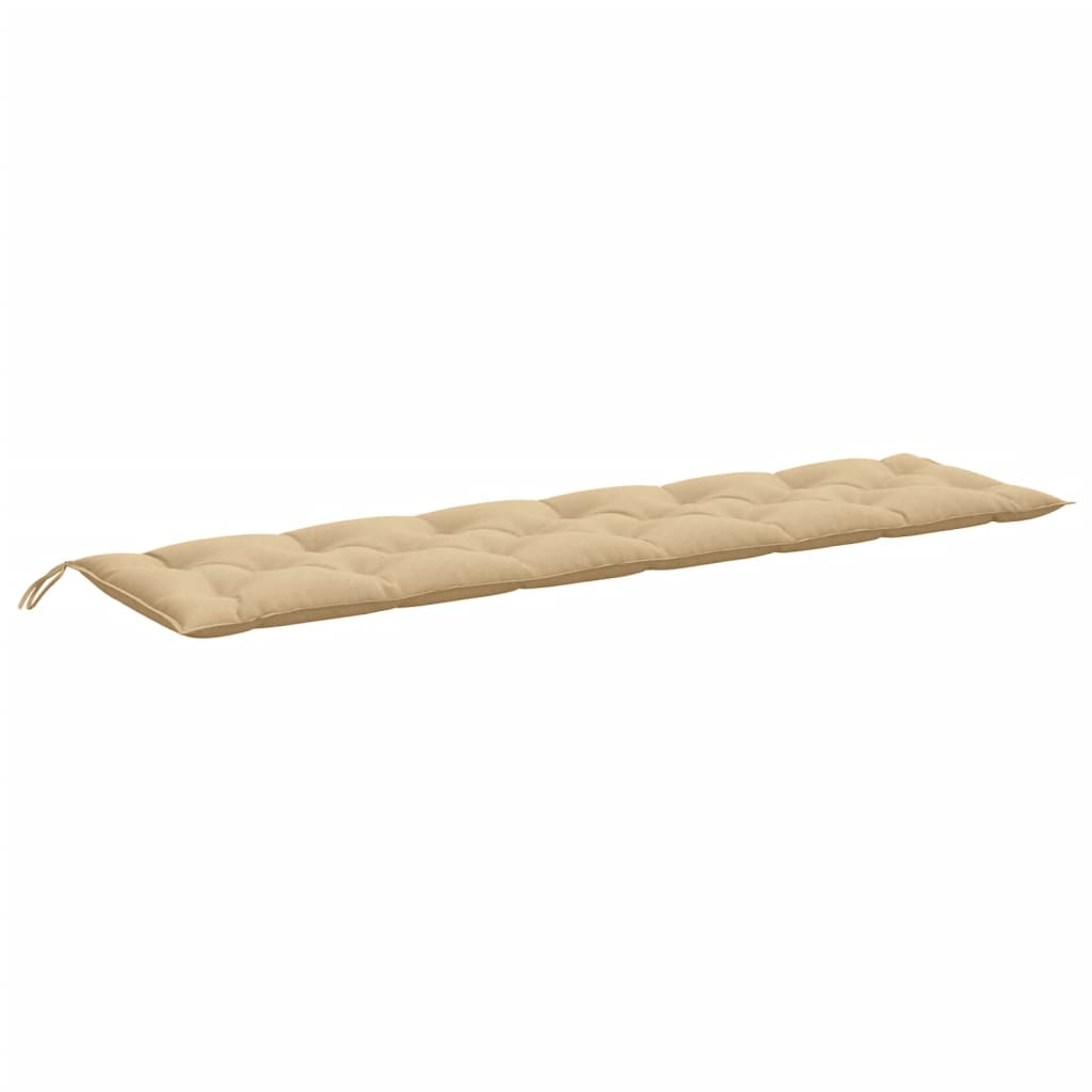 Vidaxl tuinbankkussen 200x50x7 cm stof gemêleerd beige