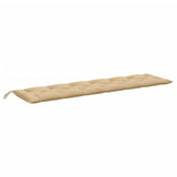 Vidaxl tuinbankkussen 200x50x7 cm stof gemêleerd beige