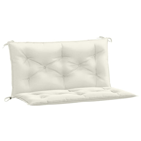 Vidaxx Gartenbankauflagen 2 Stück 100x50x7 cm Stoff gemischt creme