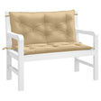 Vidaxx Gartenbankauflagen 2 Stück 100x50x7 cm Stoff beige gemischt