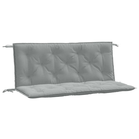 Vidaxx Gartenbankauflagen 2 Stück 120x50x7 cm Stoff hellgrau gemischt