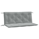 Vidaxx Gartenbankauflagen 2 Stück 120x50x7 cm Stoff hellgrau gemischt