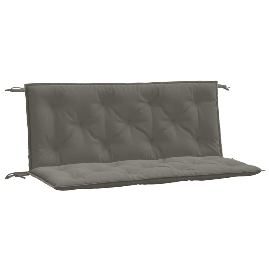 Vidaxx Gartenbankauflagen 2 Stück 120x50x7 cm Stoff dunkelgrau gemischt