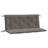 Vidaxx Gartenbankauflagen 2 Stück 120x50x7 cm Stoff dunkelgrau gemischt