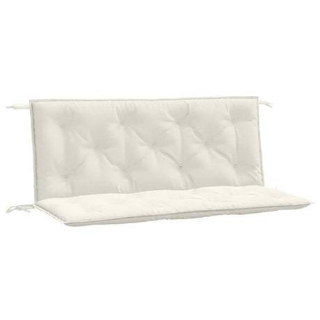 Vidaxx Gartenbankauflagen 2 Stück 120x50x7 cm Stoff gemischt creme