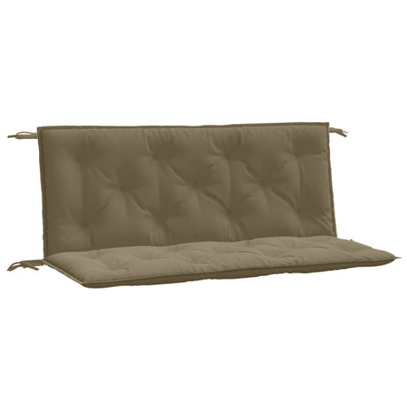 Vidaxx Gartenbankauflagen 2 Stk. 120x50x7 cm Stoff Taupe meliert