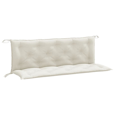 Vidaxx Gartenbankauflagen 2 Stk. 150x50x7 cm Stoff gemischt creme