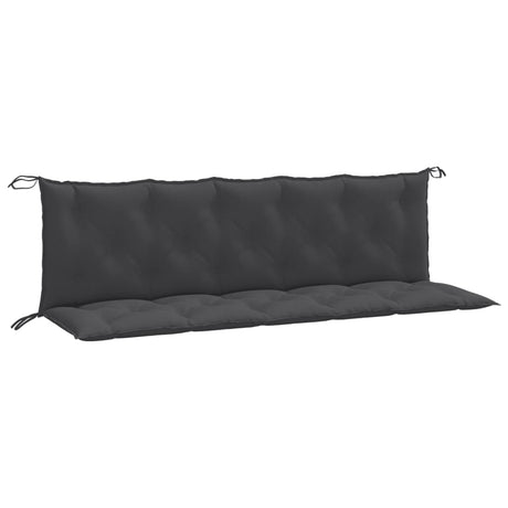 Vidaxx Gartenbankauflagen 2 Stück 180x50x7 cm Stoff Anthrazit gemischt