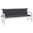 Vidaxx Gartenbankauflagen 2 Stück 180x50x7 cm Stoff Anthrazit gemischt