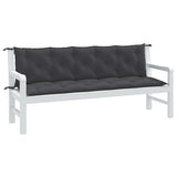 Vidaxx Gartenbankauflagen 2 Stück 180x50x7 cm Stoff Anthrazit gemischt