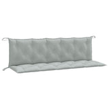 Vidaxx Gartenbankauflagen 2 Stück 180x50x7 cm Stoff hellgrau gemischt