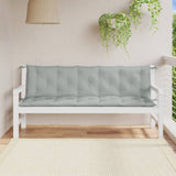 Vidaxx Gartenbankauflagen 2 Stück 180x50x7 cm Stoff hellgrau gemischt