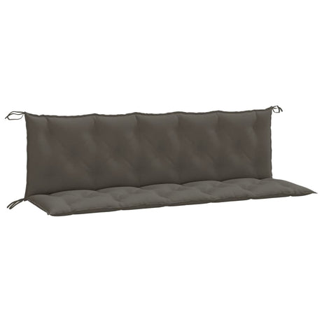 Vidaxx Gartenbankauflagen 2 Stück 180x50x7 cm Stoff dunkelgrau gemischt