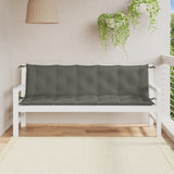 Vidaxx Gartenbankauflagen 2 Stück 180x50x7 cm Stoff dunkelgrau gemischt