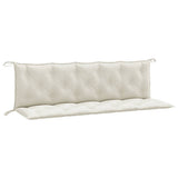 Vidaxx Gartenbankauflagen 2 Stück 180x50x7 cm Stoff gemischt creme