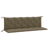 Vidaxx Gartenbankauflagen 2 Stk. 180x50x7 cm Stoff Taupe meliert