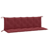 Vidaxx Gartenbankauflagen 2 Stk. 180x50x7 cm Stoff weinrot gemischt