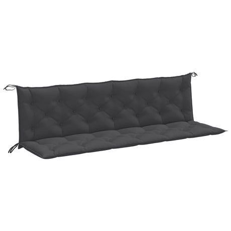 Vidaxx Gartenbankauflagen 2 Stück 200x50x7 cm Stoff gemischte Anthrazitfarbe