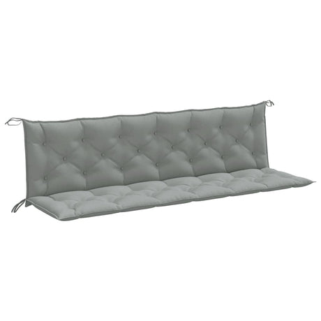 Vidaxx Gartenbankauflagen 2 Stück 200x50x7 cm Stoff hellgrau gemischt