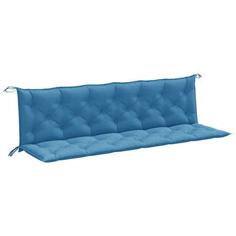 Vidaxx Gartenbankauflagen 2 Stück 200x50x7 cm Stoff blau gemischt