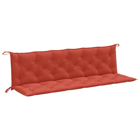 Vidaxx Gartenbankauflagen 2 Stück 200x50x7 cm Stoff rot gemischt