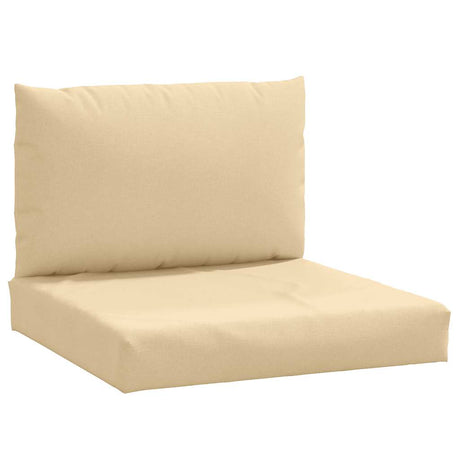VidaXL Palettenkissen 2 Stück Stoff beige gemischt